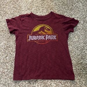 Jurassic Park Maroon T-Shirt